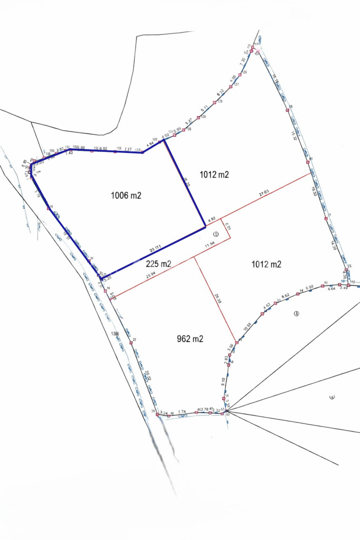 Zemljište u Žminj, 1006m²